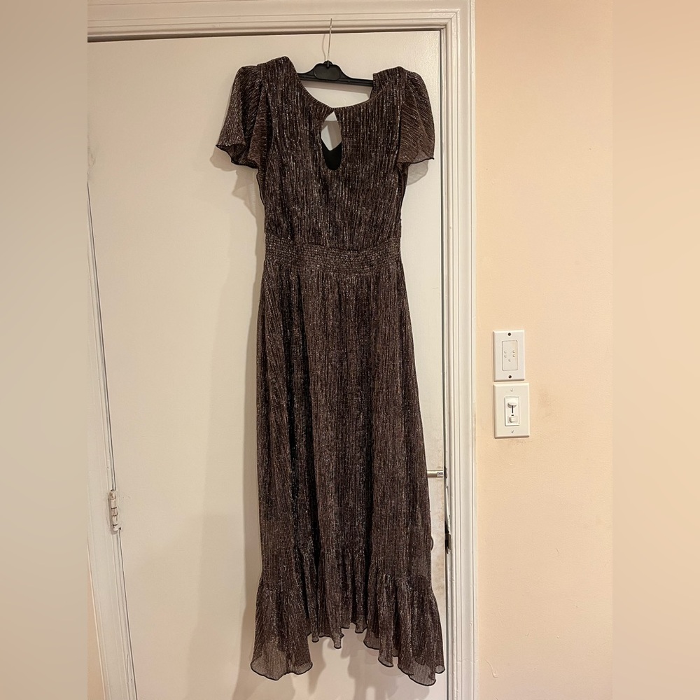Kenzie Dresses Black/Gold Midi/Maxi Dress